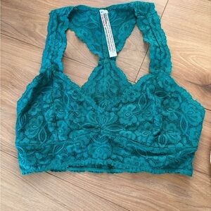 Free People Bralette in Teal And Baby Pink